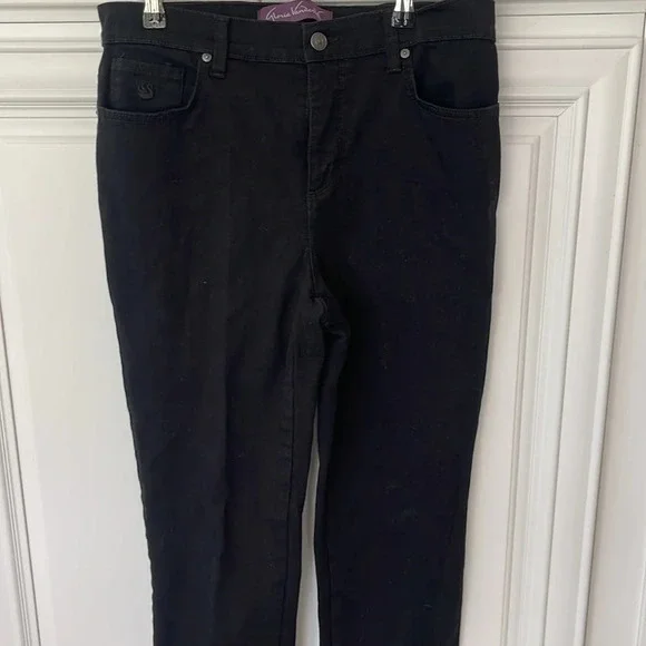 Bundle Jeans Pants denim blue Liz Clairborne black Gloria Vanderbilt Amanda 8p - Picture 13 of 16